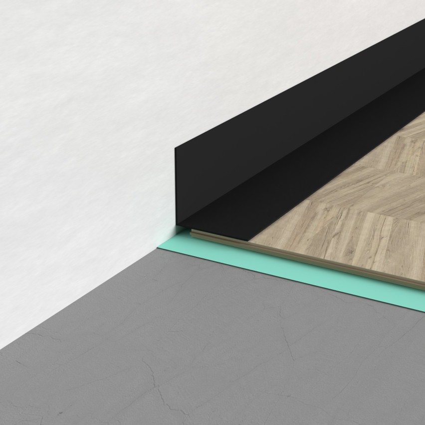 Hårt hörnskyddslist PVC självhäftande gräsgrön, limmade på utsidan, dekorativa  KTZ