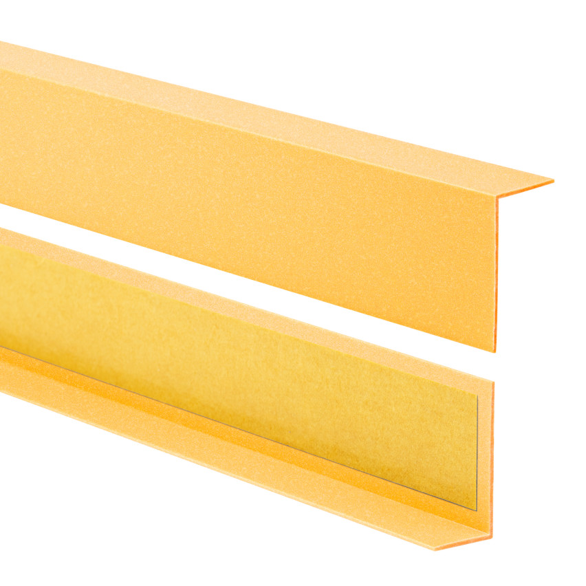 Hårt hörnskyddslist PVC självhäftande, dekorativa guld, KTK