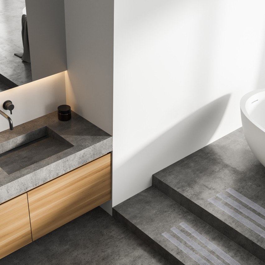 halkskyddslist 35 mm självhäftande, flexibel, mjuk remsa LAP, genomskinlig, 5 m