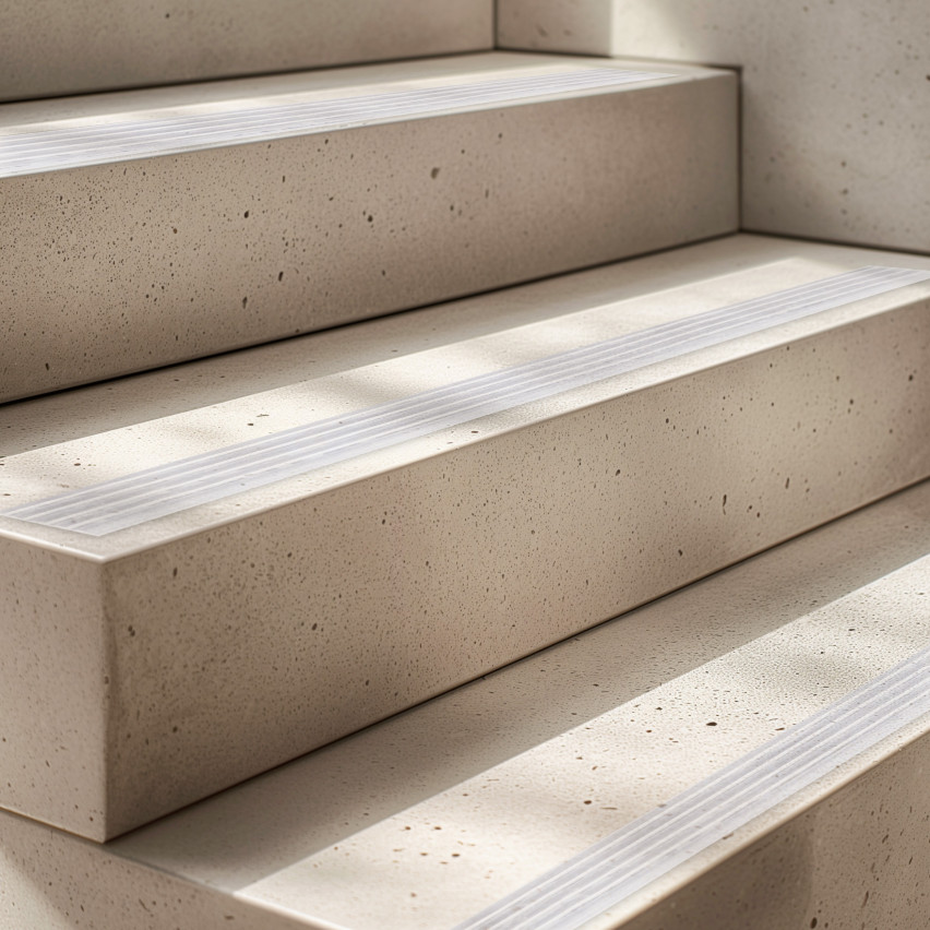 halkskyddslist 35 mm självhäftande, flexibel, mjuk remsa LAP, genomskinlig, 5 m