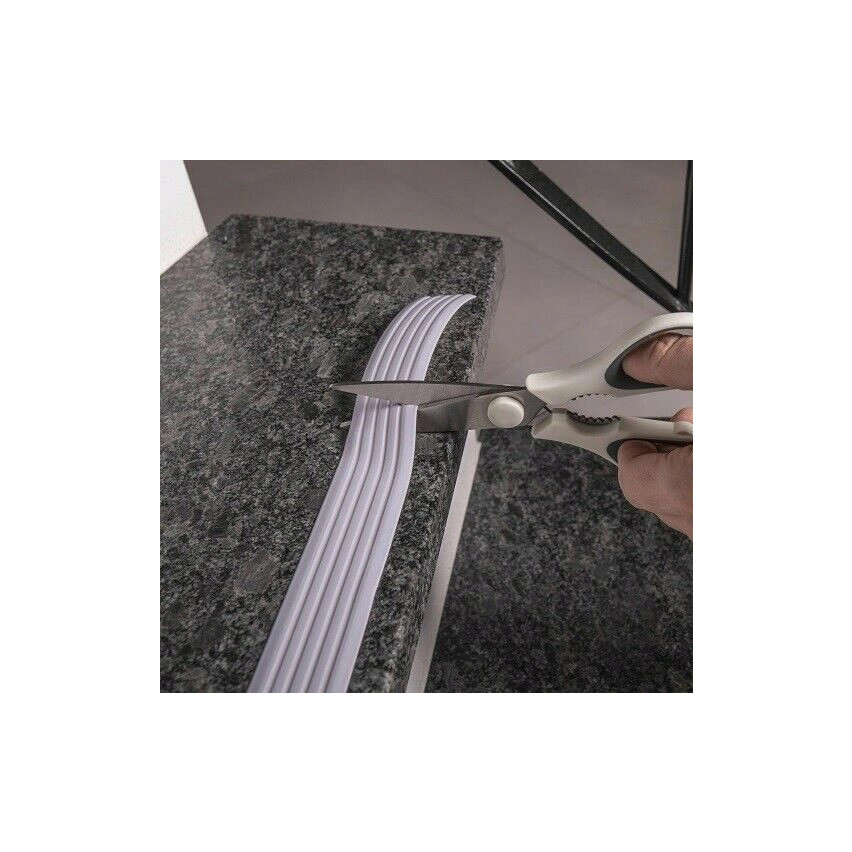 halkskyddslist 35 mm självhäftande, flexibel, mjuk remsa LAP, silver, 5 m