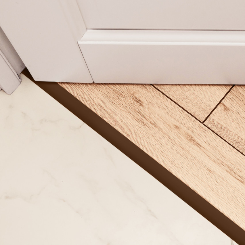 Självhäftande tröskellist PVC  LP, brun