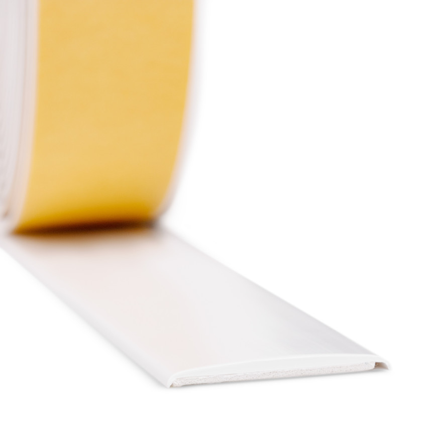 Självhäftande tröskellist PVC vit LP