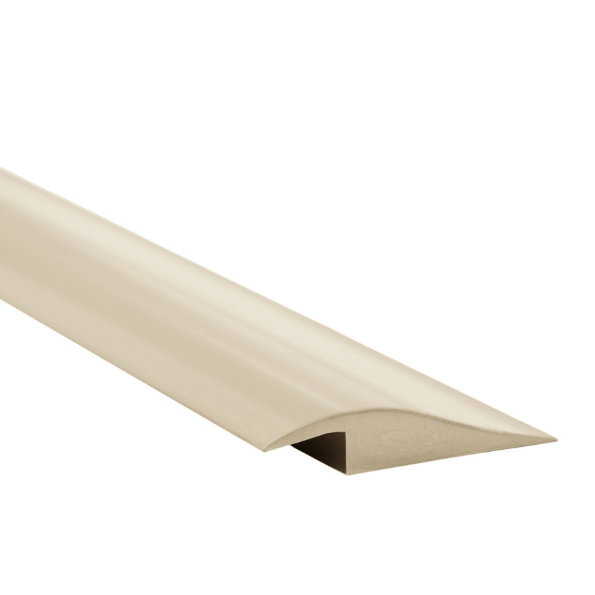 Flexibel PVC-ramp-profil för kakel, mattor, beige
