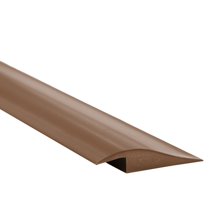 Flexibel PVC-ramp-profil för kakel, mattor, brun