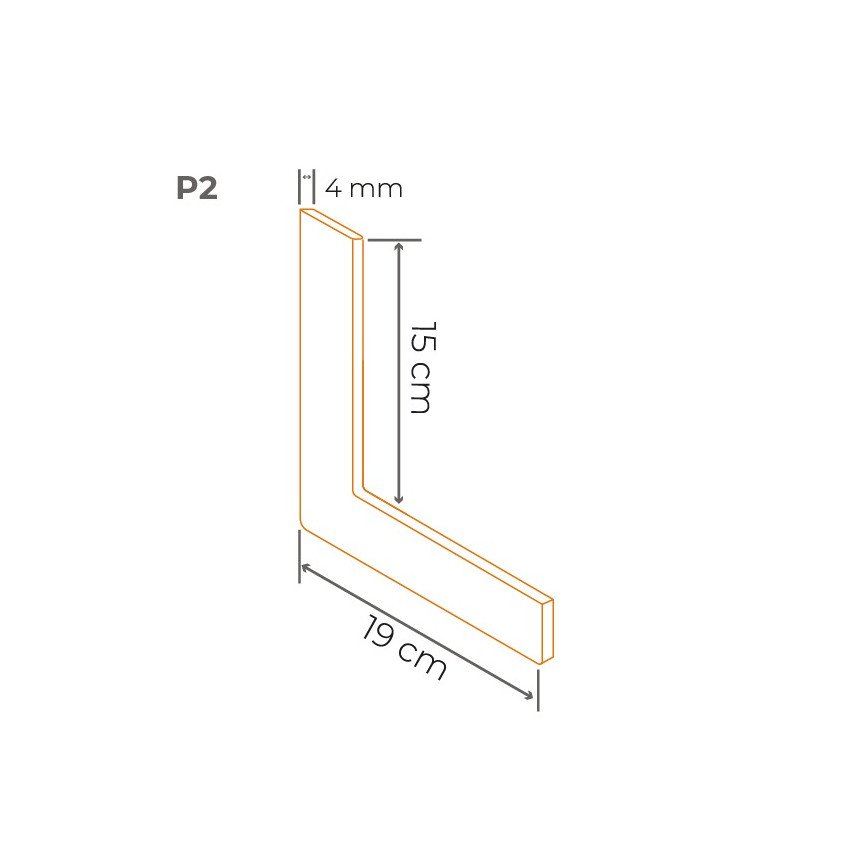 Externt väggprofil PVC  P2, brun