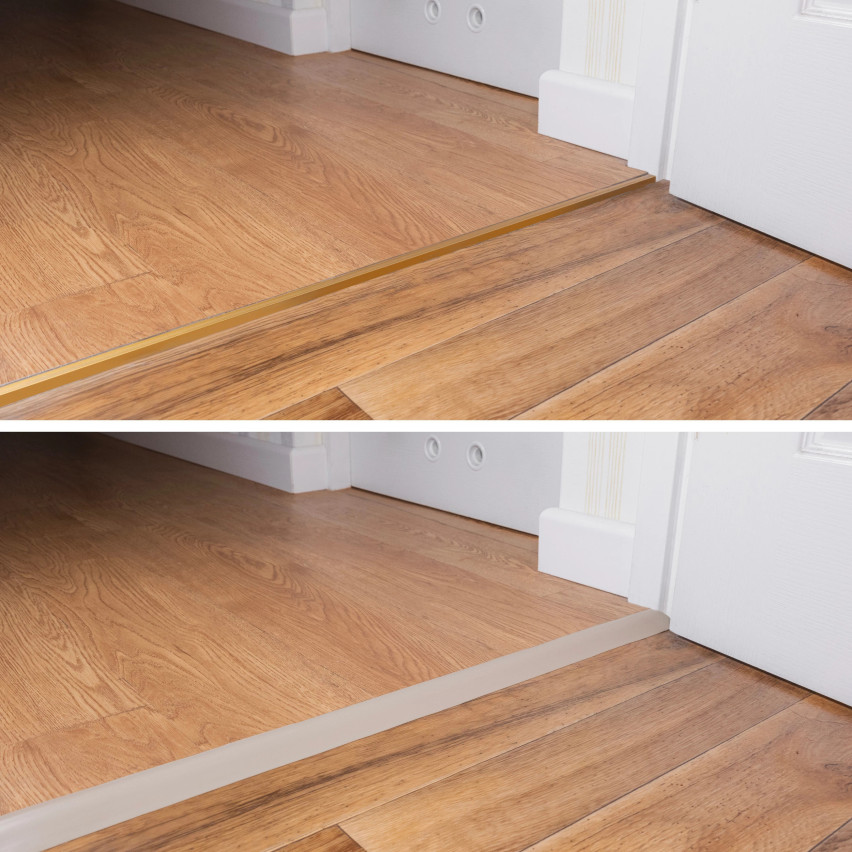 Flexibel PVC-ramp-profil för kakel, mattor, mörkgrå