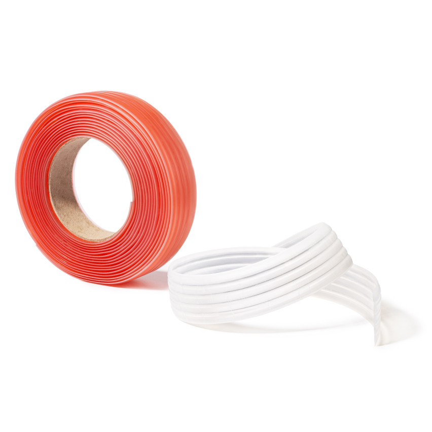 halkskyddslist 35 mm självhäftande, flexibel, mjuk remsa LAP, genomskinlig, 5 m