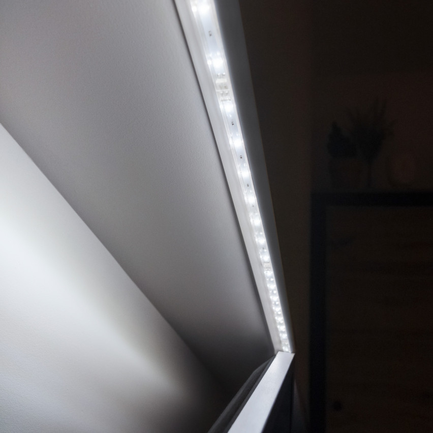 List för gardinstänger PVC gardinskena tak LK, svart