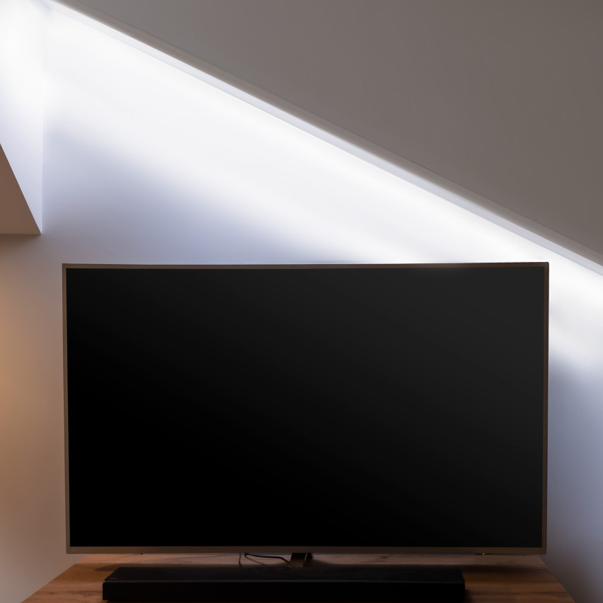 List för gardinstänger PVC gardinskena tak LK, grå