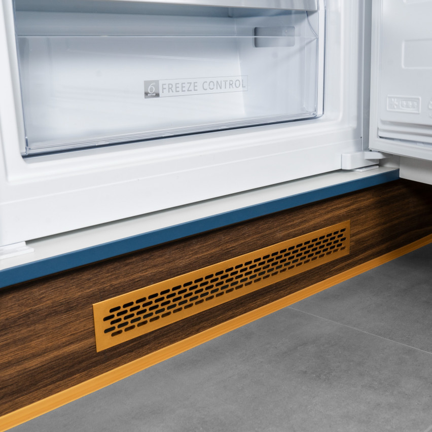 Monteringslist PVC guld, avslutningslist, självhäftande, flexibel