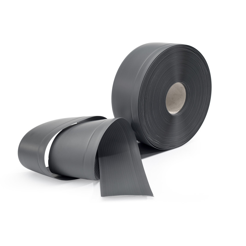 Golvlist självhäftande PVC 70x20 mm, flexibel golvlist, sockelbräda sockel, mörkgrå