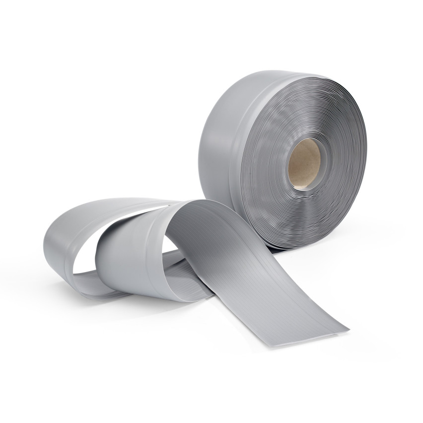 Golvlist självhäftande PVC 70x20 mm, grå, flexibel golvlist, sockelbräda sockel