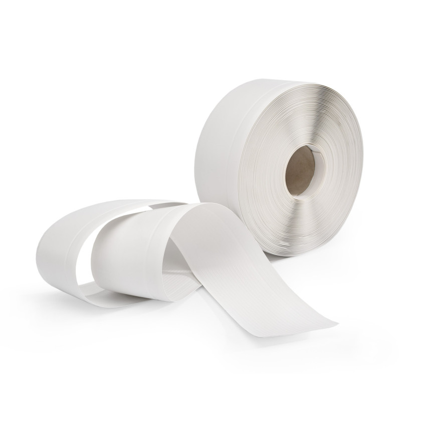 Golvlist självhäftande PVC 70x20 mm, flexibel golvlist, sockelbräda sockel, vit
