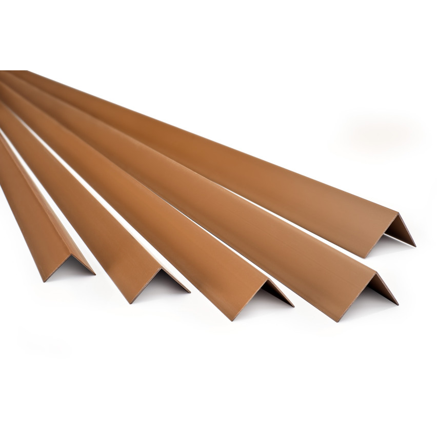 Hård hörnskyddslist PVC dekorativa vinkelprofil KT, brun