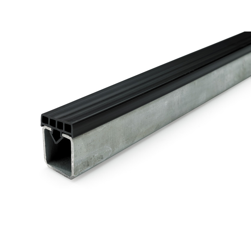 Transportprofil övre PVC , svart, 100 cm