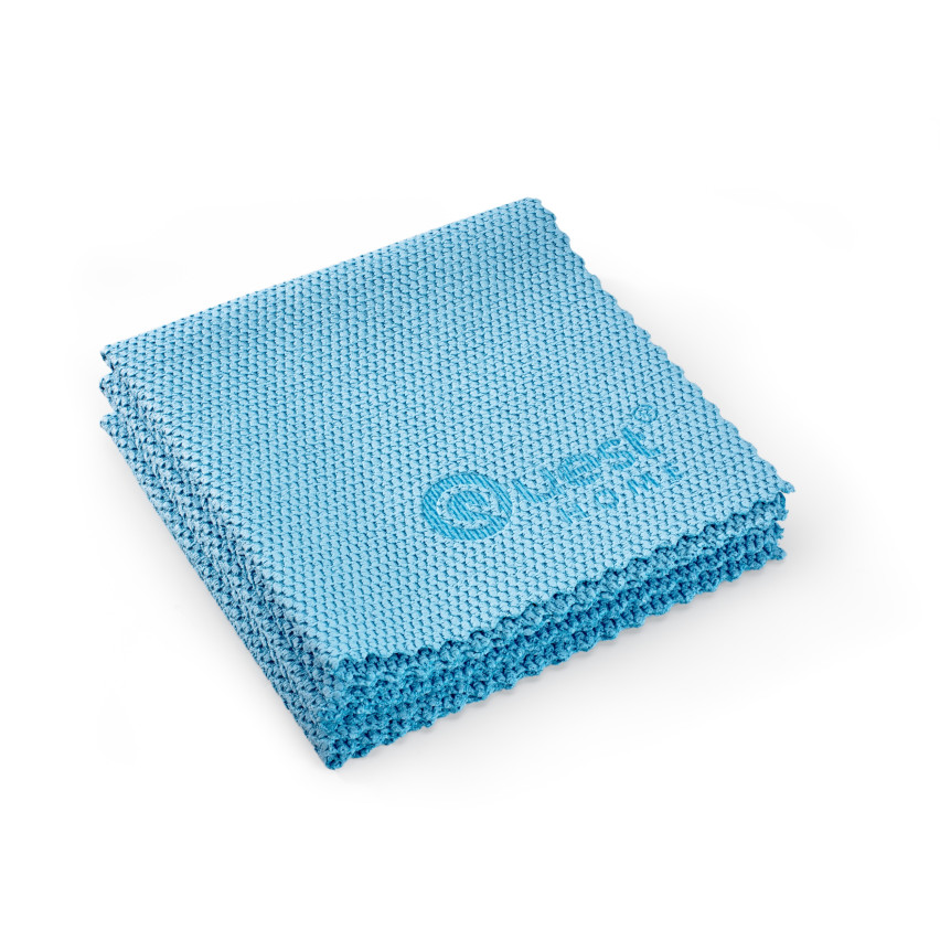Set med professionella mikrofiberdukar för hushållsbruk - QUESTHOME - 4 sztuki, blå