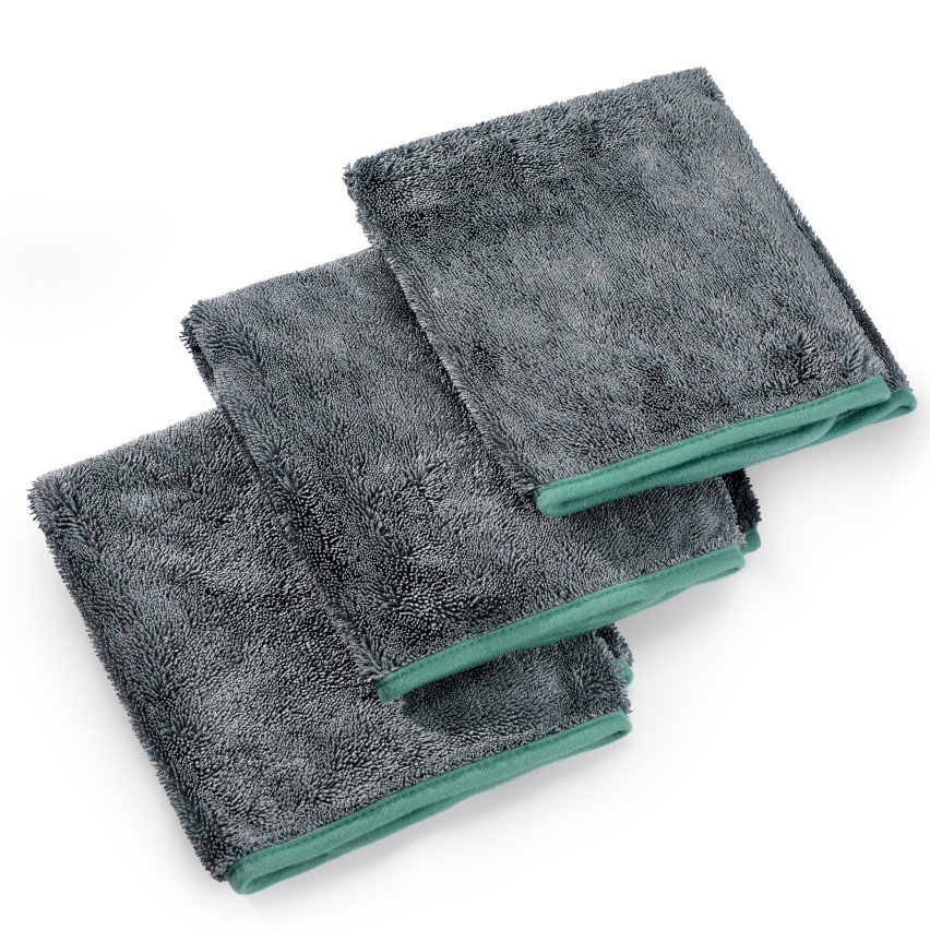 Set med professionella mikrofiberdukar för hushållsbruk - QUESTHOME - 7 sztuk, grå