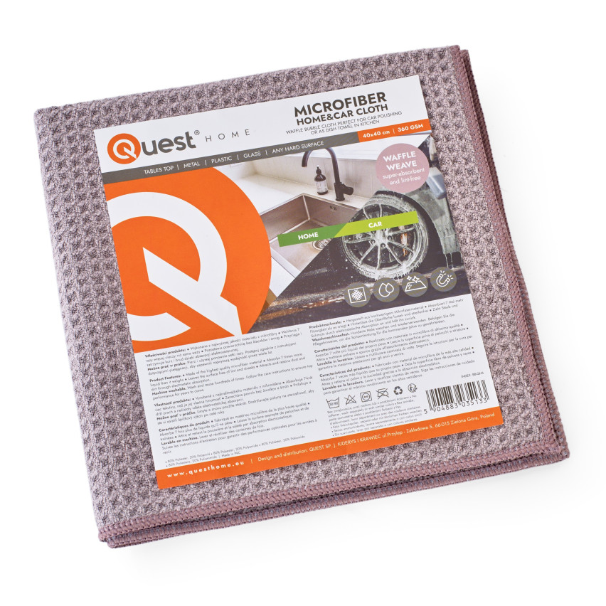 Mikrofiberduk, Allroundduk för tuff smuts PREMIUM - Bubble Premium, brun