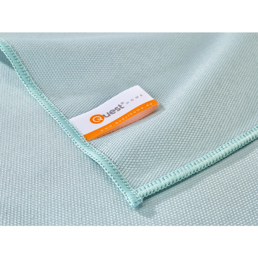 Mikrofiberduk för rengöring av glas, fönster, speglar och glasögon, rengöringsduk PREMIUM - Diamond Glass, ljusblå