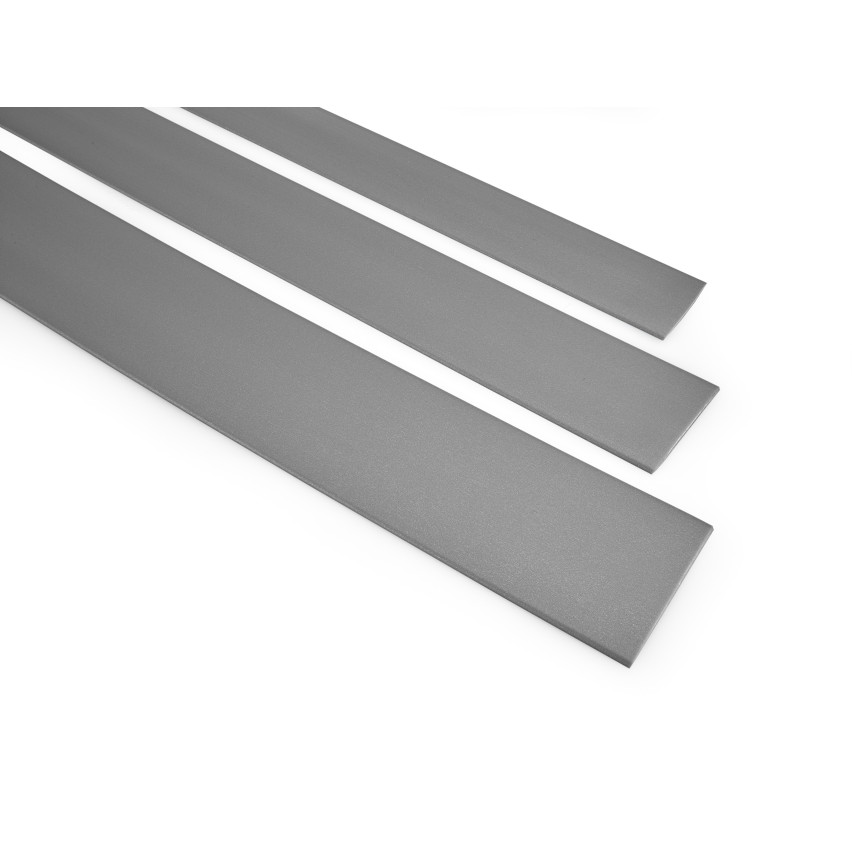 Dekorlister PVC självhäftande, avslutningslist, dekorativ, silver