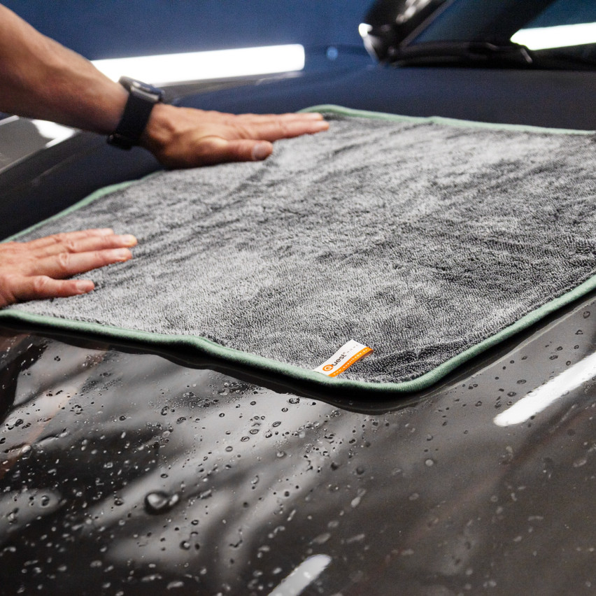 Set med professionella mikrofiberdukar för hushållsbruk - QUESTHOME - 7 sztuk, grå
