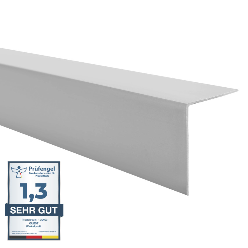 Hård hörnskyddslist PVC dekorativa vinkelprofil KT, grå