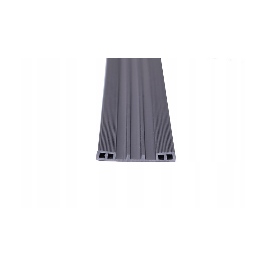 Polykarbonat bottentätning PVC , svart, 100 cm