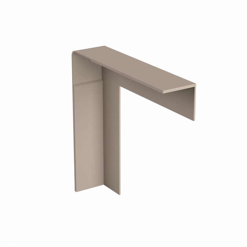 Utvändig vinkel-PVC-profil för trappavslutning, Z1, beige
