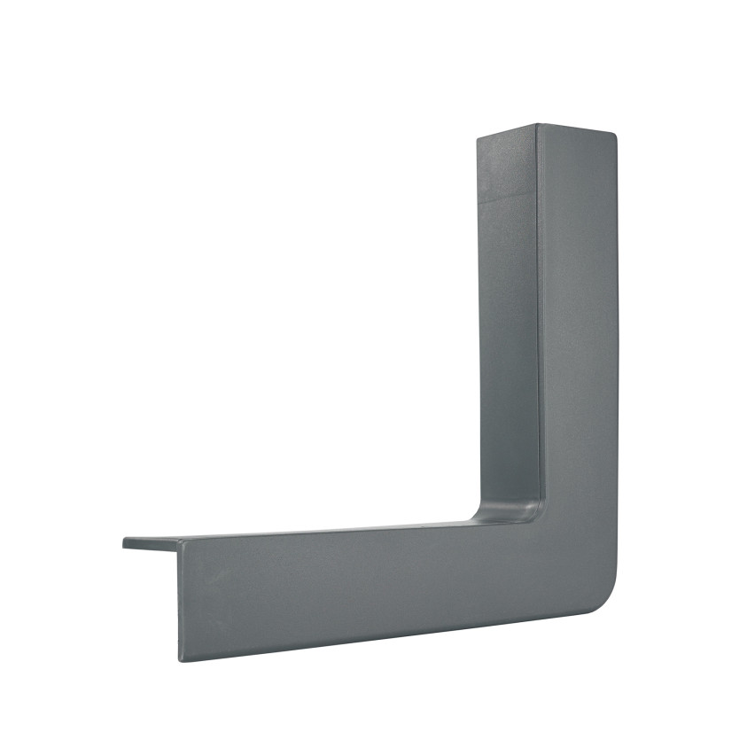 Yttre hörnelement PVC  Z2, mörkgrå