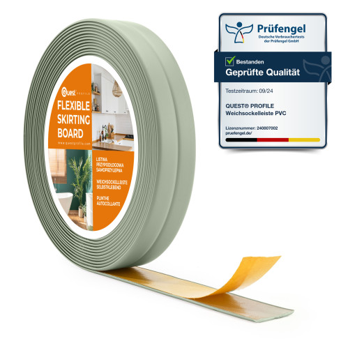 Självhäftande mjuk golvlist 10x10mm för kök och badrum PVC-band för fogtätning ljusgrön 5m